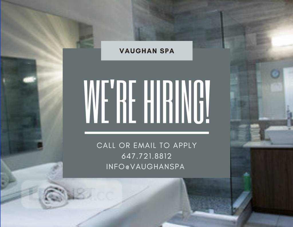 NOW HIRING!!! EXTREMELY BUSY, UPSCALE, LUXURIOUS MASSAGE SPA Montreal